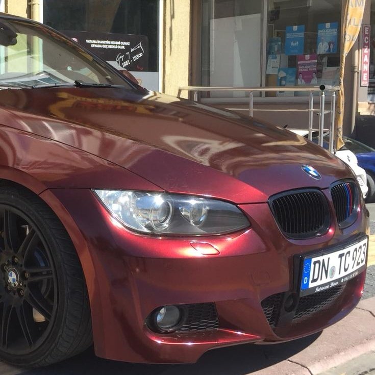 KPMF Premium Araç Kaplama Folyosu 2K75408A - KPMF Red / Black Yanardöner AIR (L4) - En: 152cm