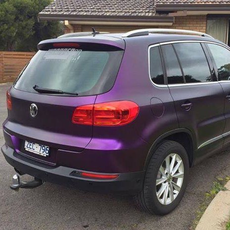 KPMF Premium Araç Kaplama Folyosu 2K75565A - KPMF Satin Purple/Black Yanardöner (Hava Kanallı)(L5) - En: 152cm