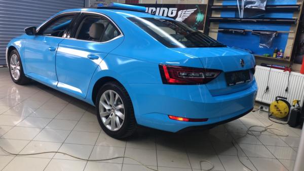 KPMF Premium Araç Kaplama Folyosu 2K88063A - KPMF Sky Blue (Hava Kanallı)(Yeni Taksi Rengi)(L2) - En: 152cm