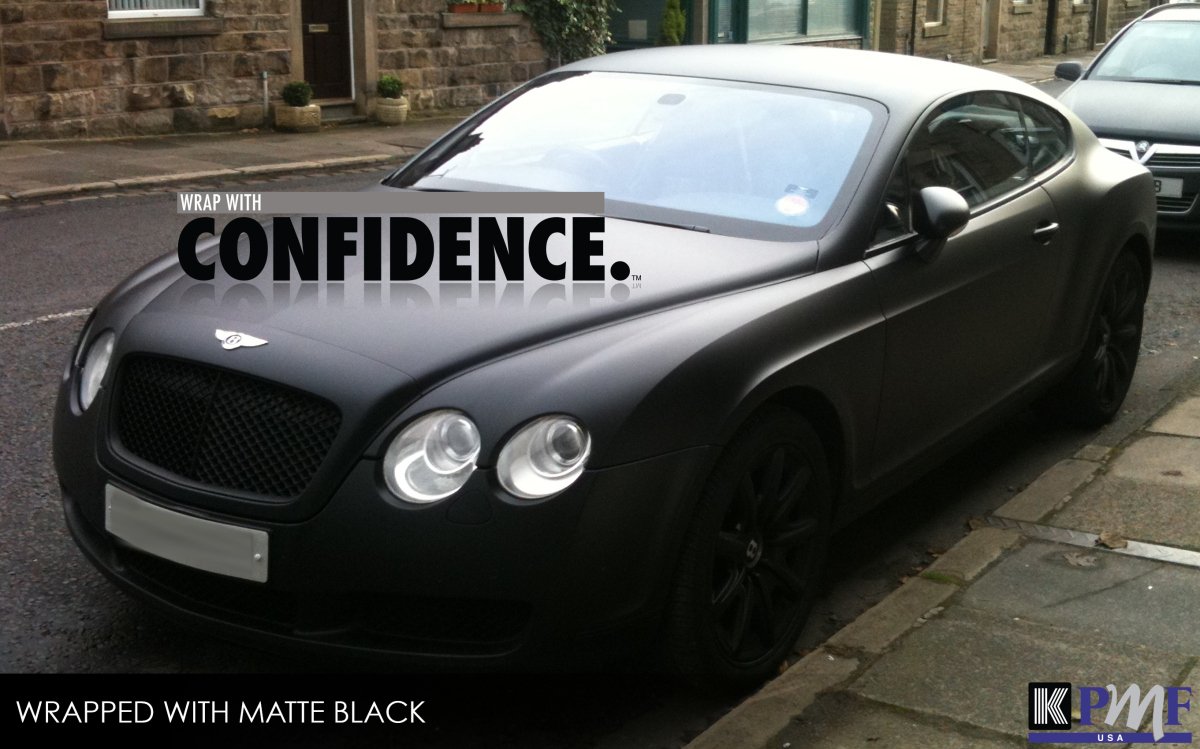 KPMF Premium Araç Kaplama Folyosu 2K89021A - KPMF Mat Black (Hava Kanallı)(L2) - En: 152cm