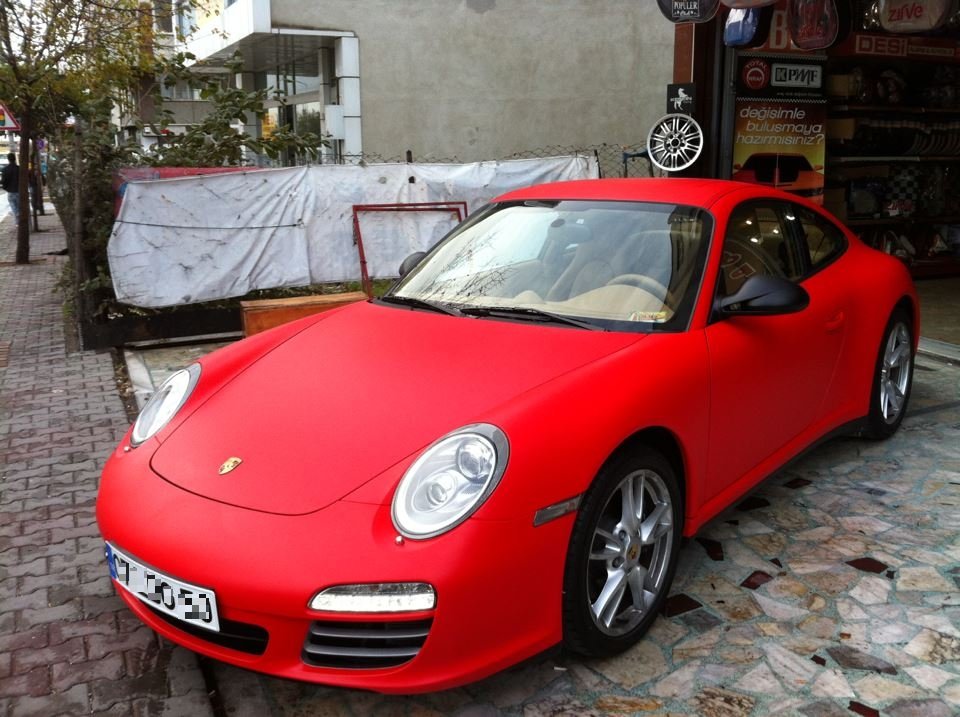 KPMF Premium Araç Kaplama Folyosu 2K89053A - KPMF Mat Red (Hava Kanallı)(L3) - En: 152cm