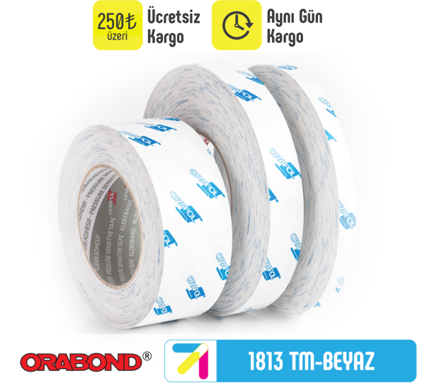 Orabond 1813TM - Beyaz Çift Taraflı Bant