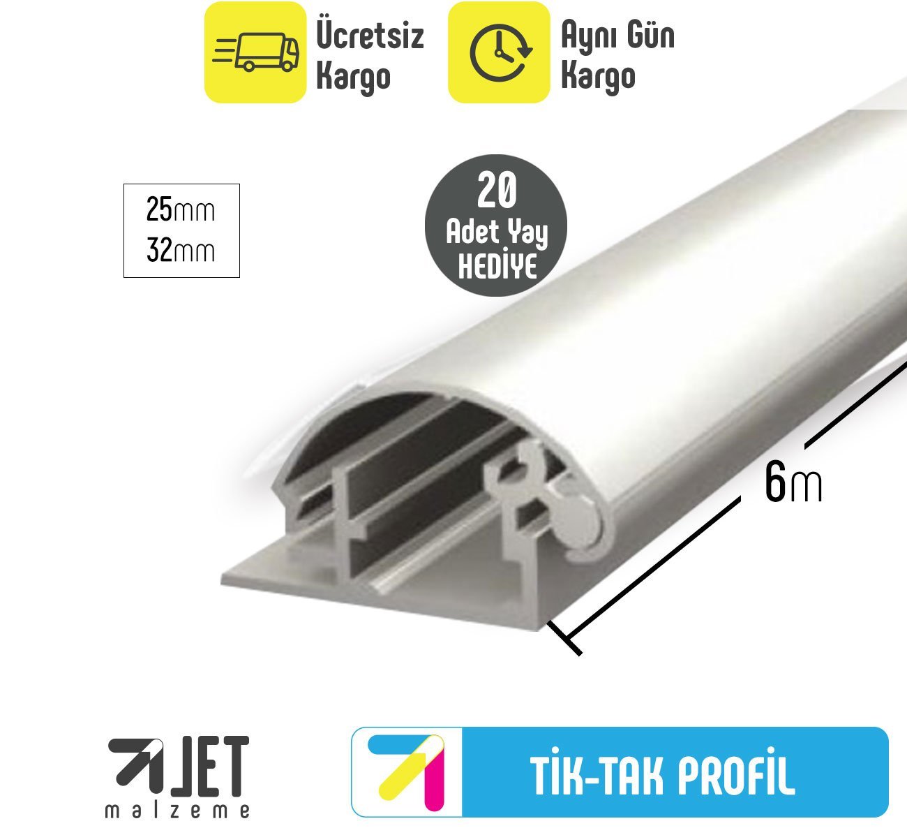 Tik-Tak Alüminyum Çerçeve Profili