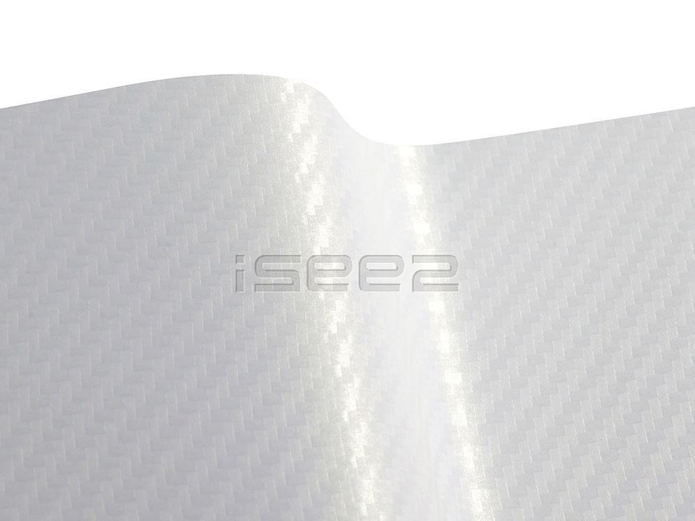 İsee2 Premium Araç Kaplama Folyoları 250.910AN - 3D Carbon Fibre White (Hava Kanallı) - En: 152cm