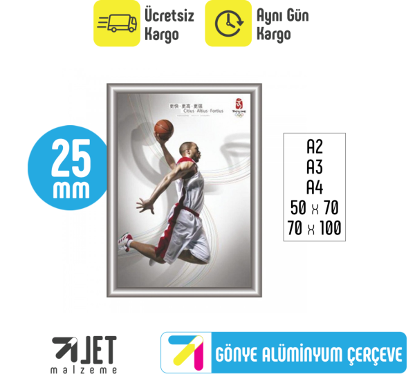 Gönye Köşeli Alüminyum Çerçeve
