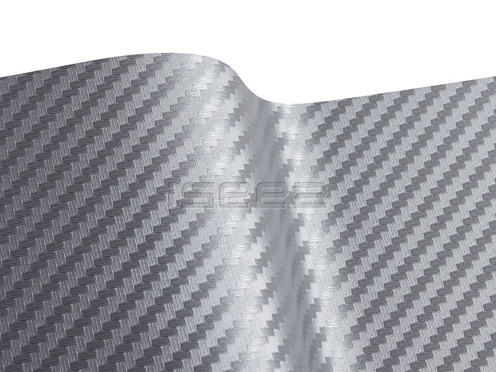 İsee2 Premium Araç Kaplama Folyoları 250.990AN - 3D Carbon Fibre Silver (Hava Kanallı) - En: 152cm