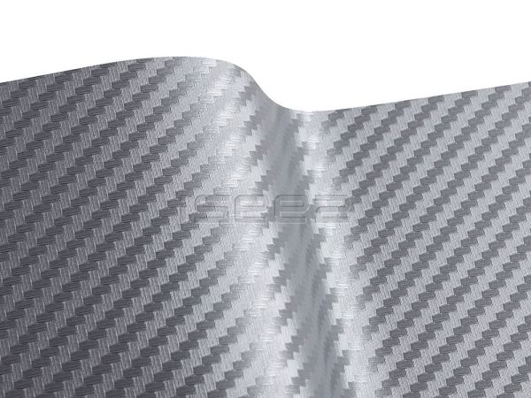 İsee2 Premium Araç Kaplama Folyoları 250.990AN - 3D Carbon Fibre Silver (Hava Kanallı) - En: 152cm