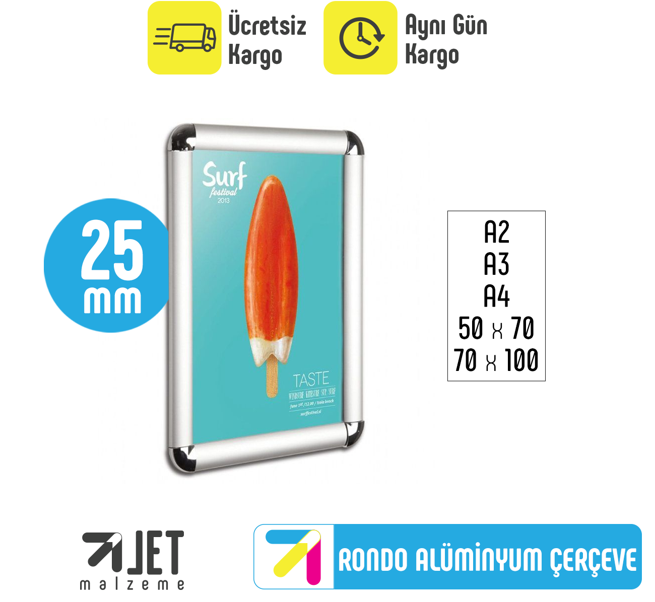 Rondo Köşeli Alüminyum Çerçeve