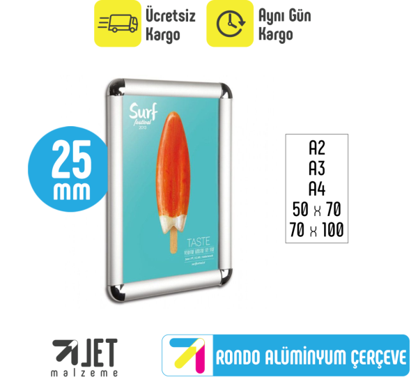 Rondo Köşeli Alüminyum Çerçeve