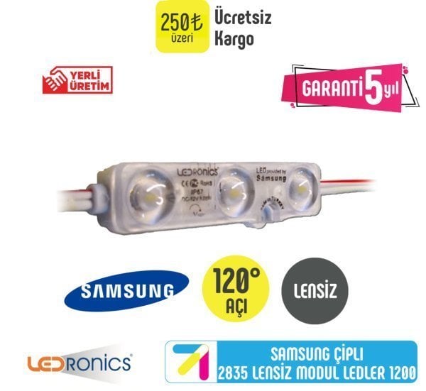 Samsung Çipli 2835 Lenssiz Modül Led