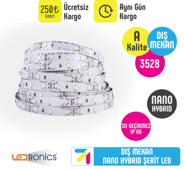 B Kalite 2835 Nano Hybrid Dış Mekan Şerit Led