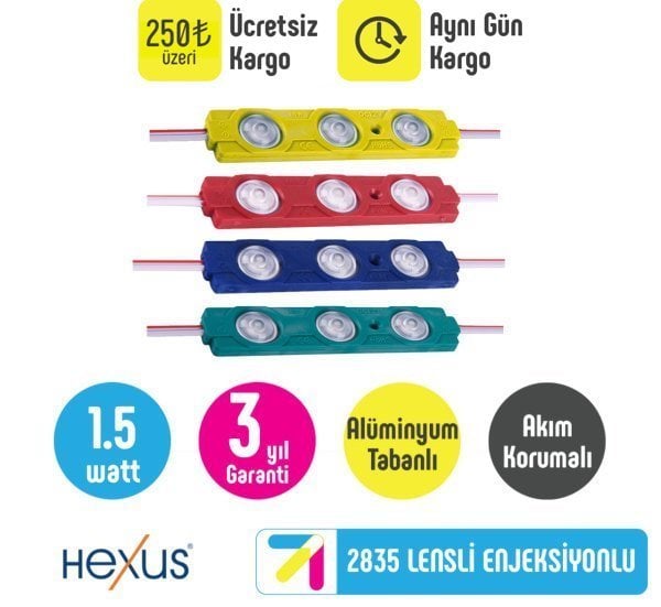 1.5 watt 2835 Lensli Enjeksiyon Modül Led ( 3 Yıl )